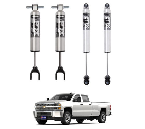 FOX | 0-1″ FRONT & 0-1″ REAR 2.5 PERFORMANCE SHOCKS KIT | CHEVY/GMC 2500HD 4WD 2011-2019