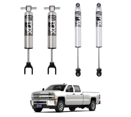 FOX | 1.5-2.5″ FRONT & 0-1″ REAR 2.5 PERFORMANCE SHOCKS KIT | CHEVY/GMC 2500HD 4WD 2011-2019