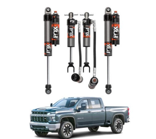 FOX | 1.5-2.5″ FRONT & 0-1″ REAR 2.5 PERFORMANCE ELITE RESI ADJUSTABLE SHOCKS KIT | CHEVY/GMC 2500HD 4WD 2011+