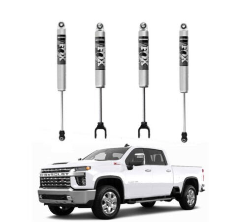 FOX | 0-1.5″ FRONT & 0-1″ REAR 2.0 PERFORMANCE SHOCKS KIT | CHEVY/GMC 2500HD 4WD 2020+