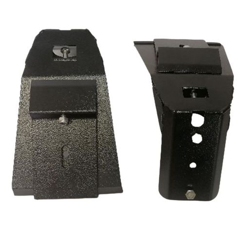 QUICK PITCH | 1450MM LOAD BAR BLACK W/ END CAPS & SS BRACKETS & GUTTER MOUNT FOR LOAD BAR | (X2)