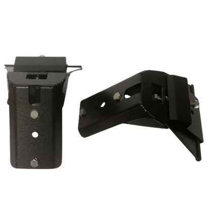 QUICK PITCH | 1450MM LOAD BAR BLACK W/ END CAPS & SS BRACKETS & GUTTER MOUNT FOR LOAD BAR | (X2)