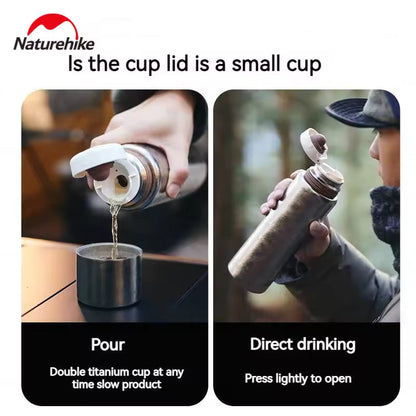 Naturehike Titanium Insulated Cup - Silver