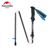 Naturehike ST07 All Carbon 5-node Folding Trekking Pole - Sky Blue (115-135CM)