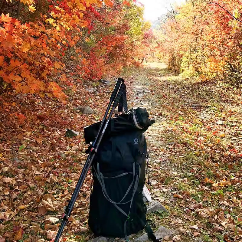 Naturehike ST10 Ultra Light Carbon Fiber Lock Trekking Pole - Blazing Red (54-120CM)