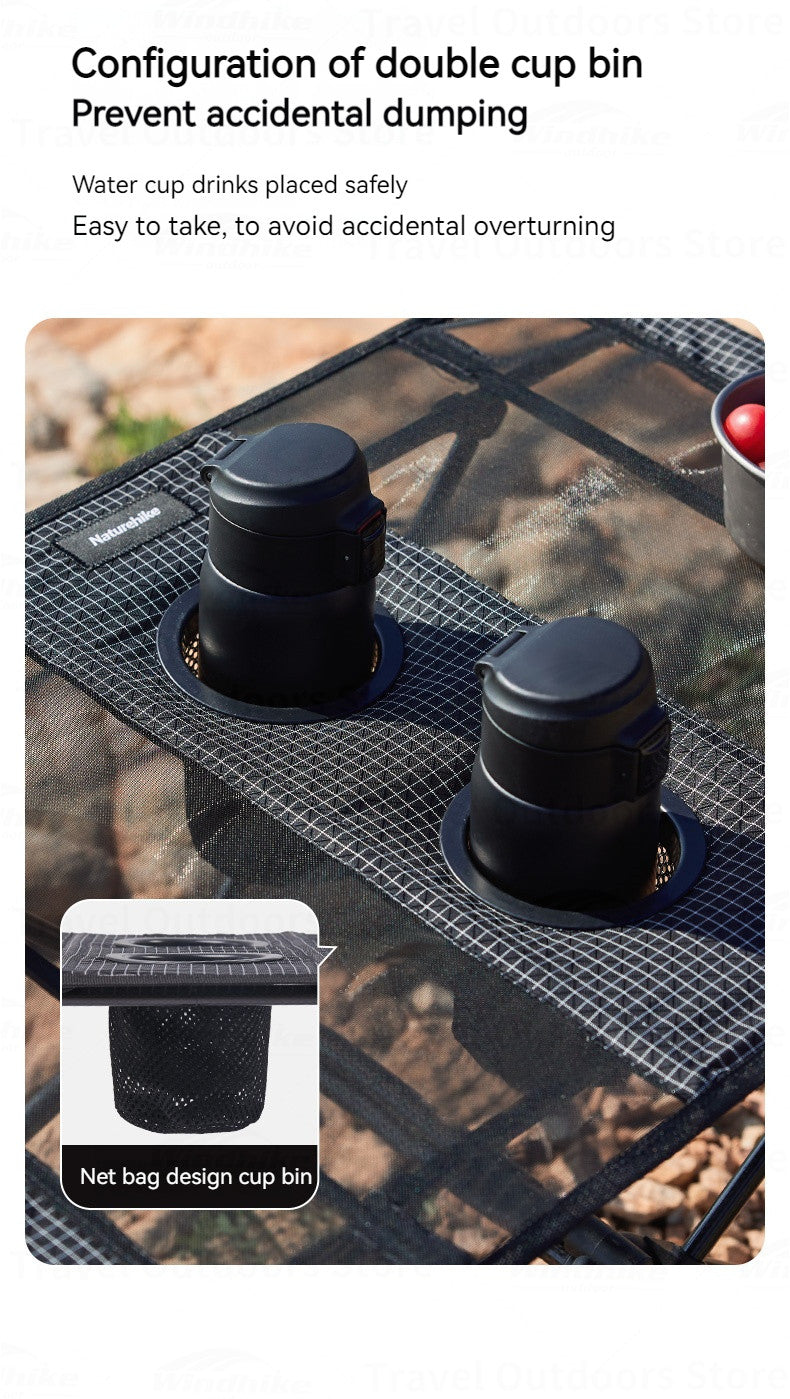 Naturehike FT07 Foldable Camping Table - Carbon Fibre (600g)