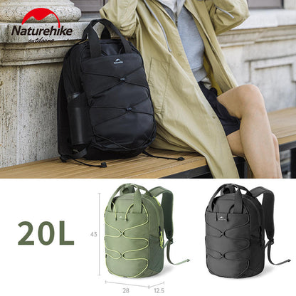 Naturehike Oxygen Glam-Short-Distance Commuting Travel Backpack 20L - Space Black