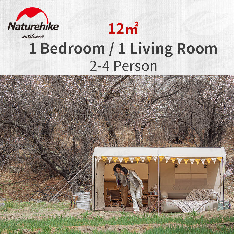 Naturehike Gen Air 12Y Inflatable Tent 410x270x200 - Quicksand Gold