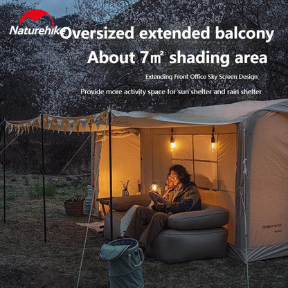 Naturehike Gen Air 12Y Inflatable Tent 410x270x200 - Quicksand Gold