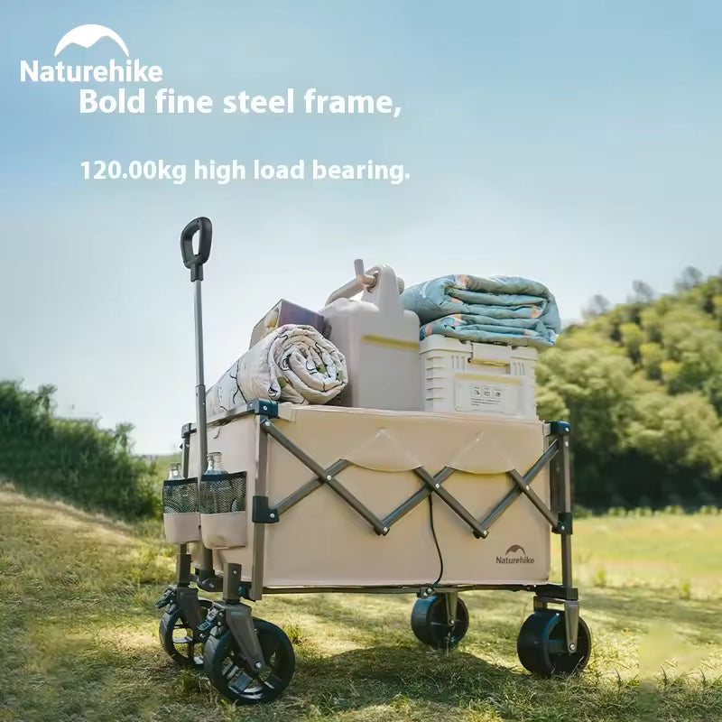 Naturehike Lightweight Folding Trolley 70L - Smoke Gray