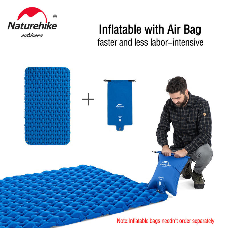 Naturehike FC11 Double Sleeping Pad with inflatable Bag Blue