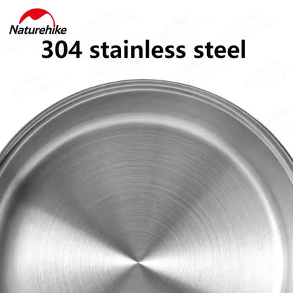 Naturehike 3 in 1 Pot Set - Stainless Steel