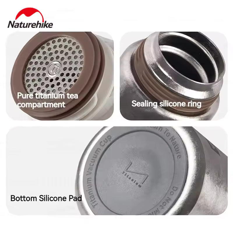 Naturehike Titanium Insulated Cup - Silver