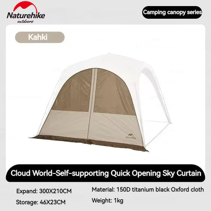 Naturehike Door Curtain for (Cloud Boundar Quick Opening Canopy - Hexagonal) - Quicksand Gold