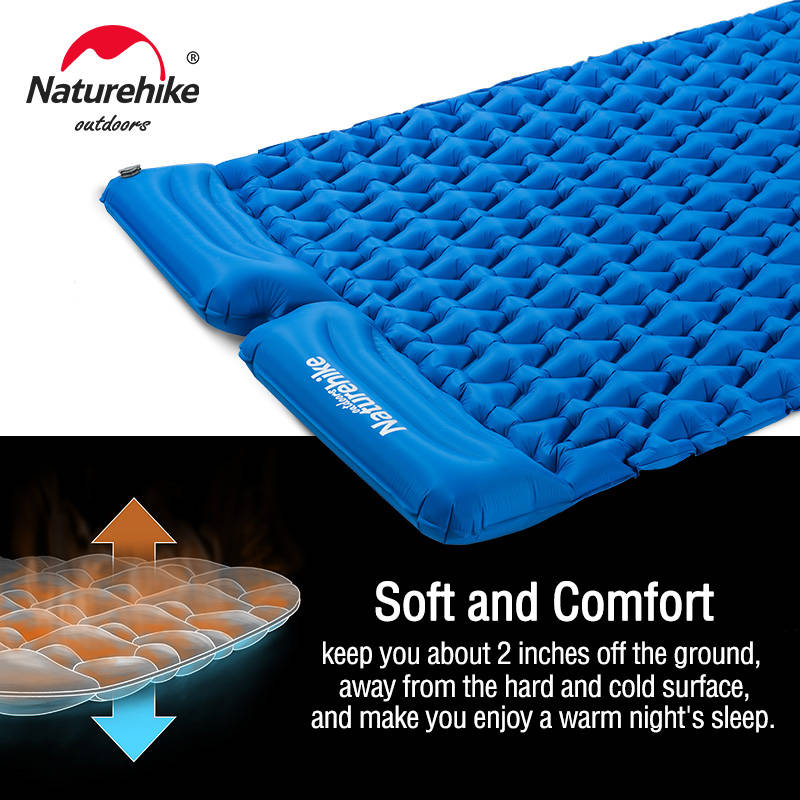 Naturehike FC11 Double Sleeping Pad with inflatable Bag Blue