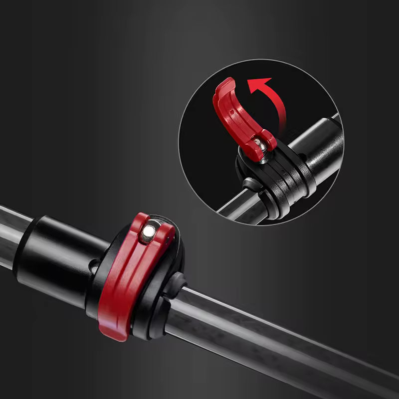 Naturehike ST10 Ultra Light Carbon Fiber Lock Trekking Pole - Blazing Red (54-120CM)