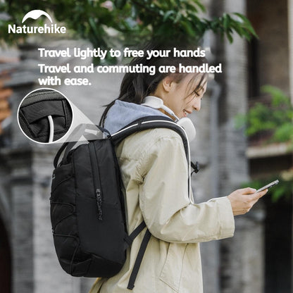 Naturehike Oxygen Glam-Short-Distance Commuting Travel Backpack 20L - Space Black