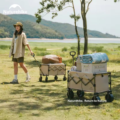 Naturehike Lightweight Folding Trolley 70L - Smoke Gray