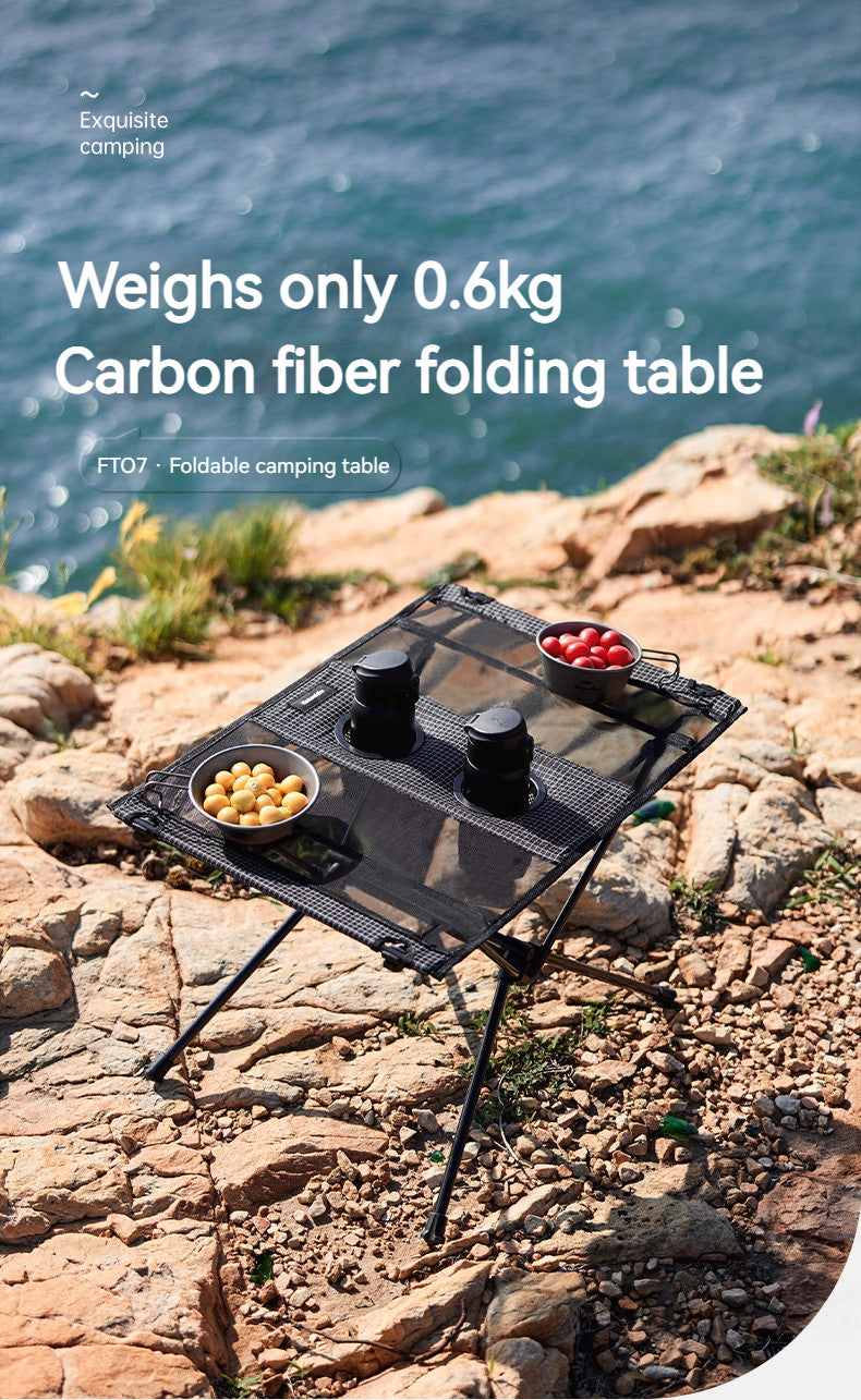 Naturehike FT07 Foldable Camping Table - Carbon Fibre (600g)