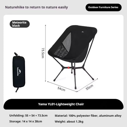 Naturehike Shanhian YL01 Lightweight Chair - Black