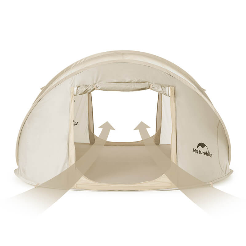 Naturehike 3-4 Hand Pop Up Automatic Tent - Apricot