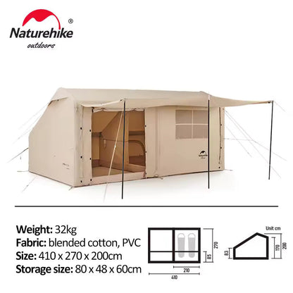 Naturehike Gen Air 12Y Inflatable Tent 410x270x200 - Quicksand Gold