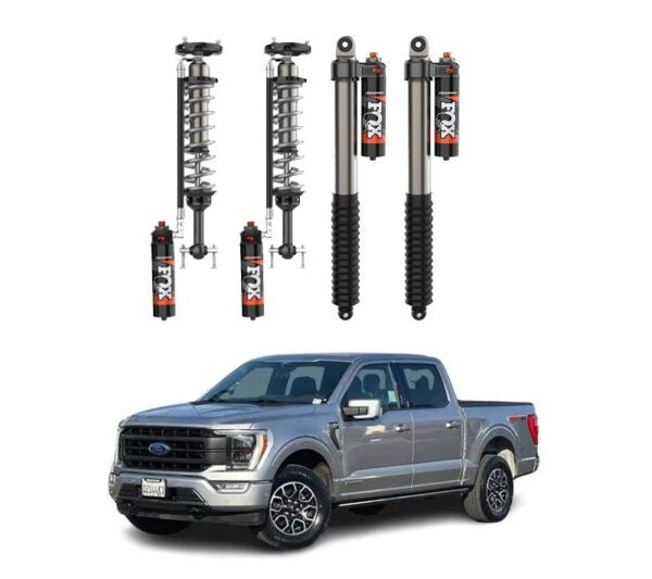 FOX | 2″ FRONT & 0-2″ REAR 2.5 PERFORMANCE ELITE RESI ADJUSTABLE SHOCKS KIT | F150 4WD 2021+