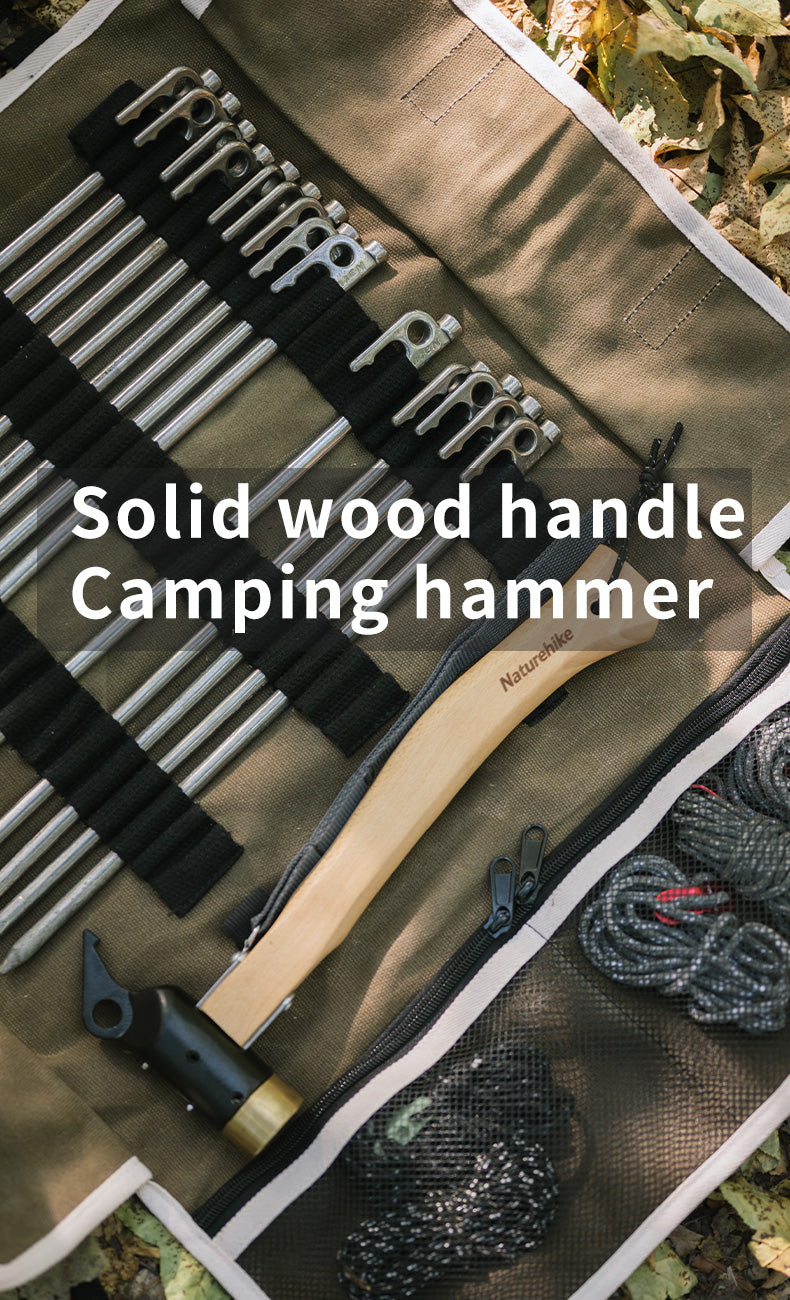 Naturehike Camping Hammer With Solid Wood Handle - Wood