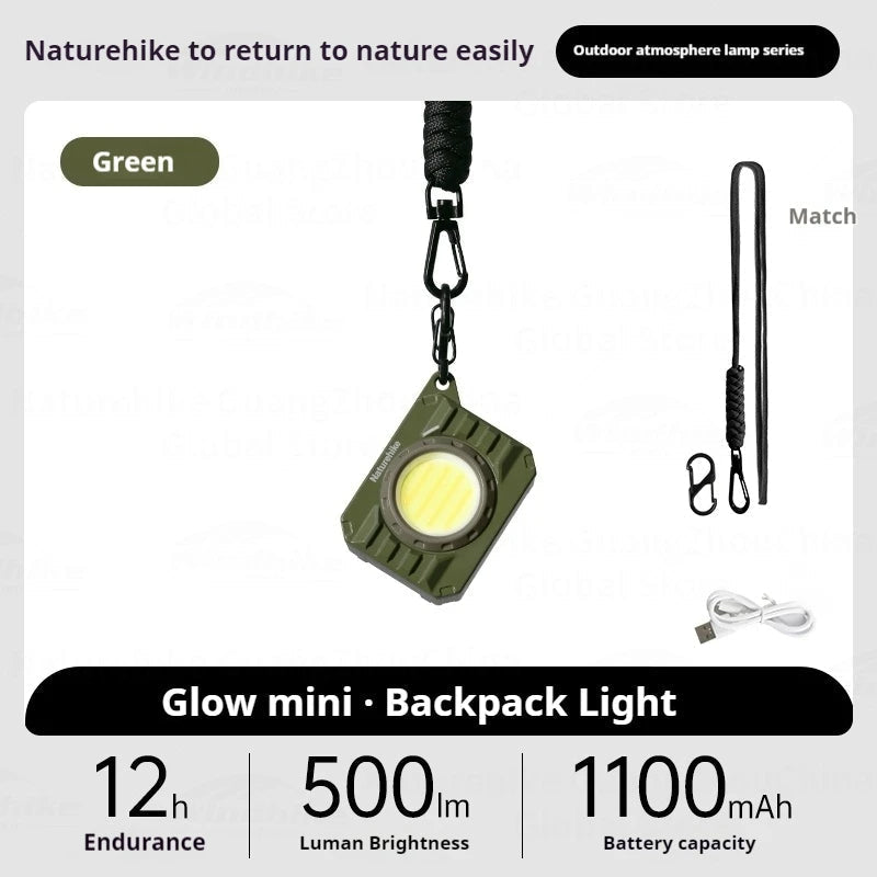 Naturehike Glow Mini Backpack Lamp 500 Lumens - Olive Green