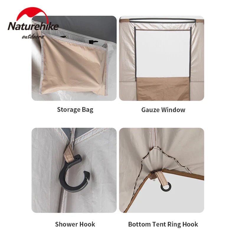 Naturehike Shower changing tent - Brown