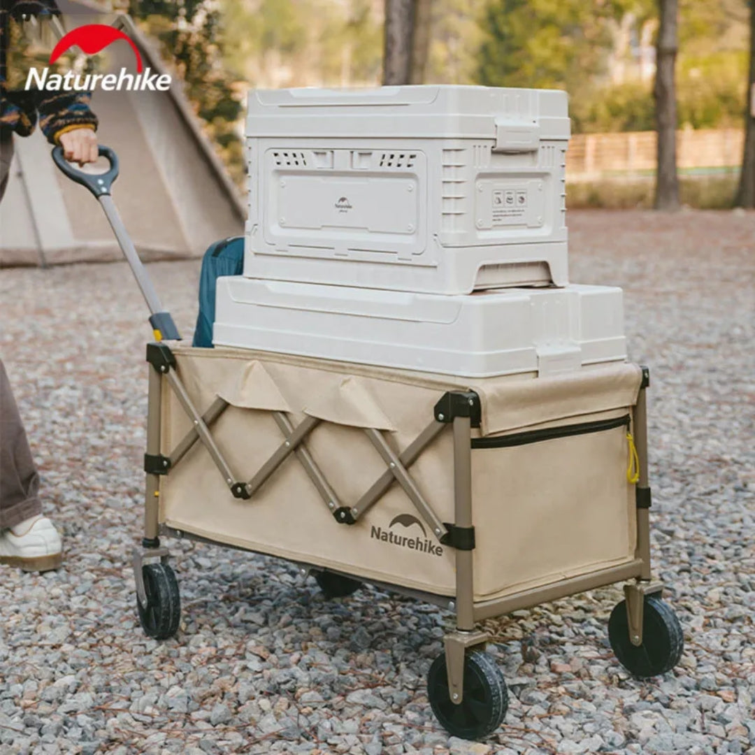 Naturehike Lightweight Folding Trolley 100L - Linen Brown