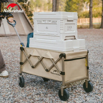 Naturehike Lightweight Folding Trolley 100L - Linen Brown