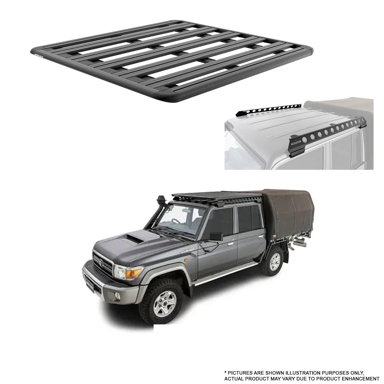 RHINO-RACK | PIONEER PLATFORM 6 | LC79 4DR 2007-2025 | BB 1500MM X 1430MM/1380MM