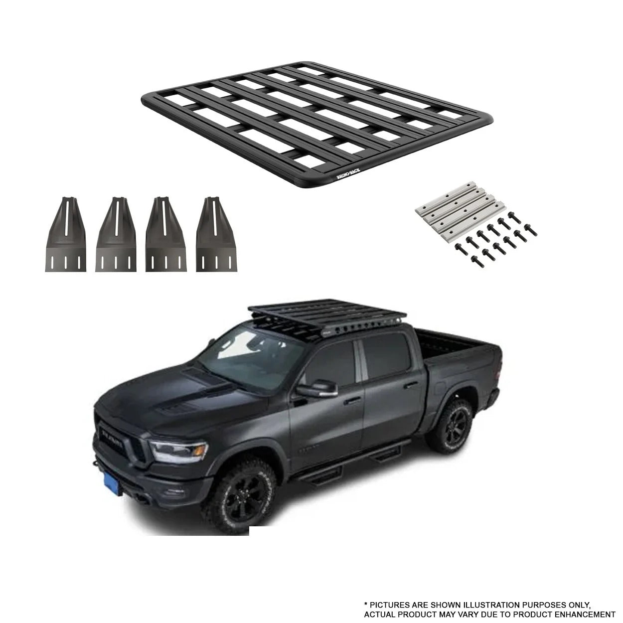 RHINO-RACK | PIONEER PLATFORM 6 | RAM 1500 DT 2019+ | DRL 1500MM X 1430MM
