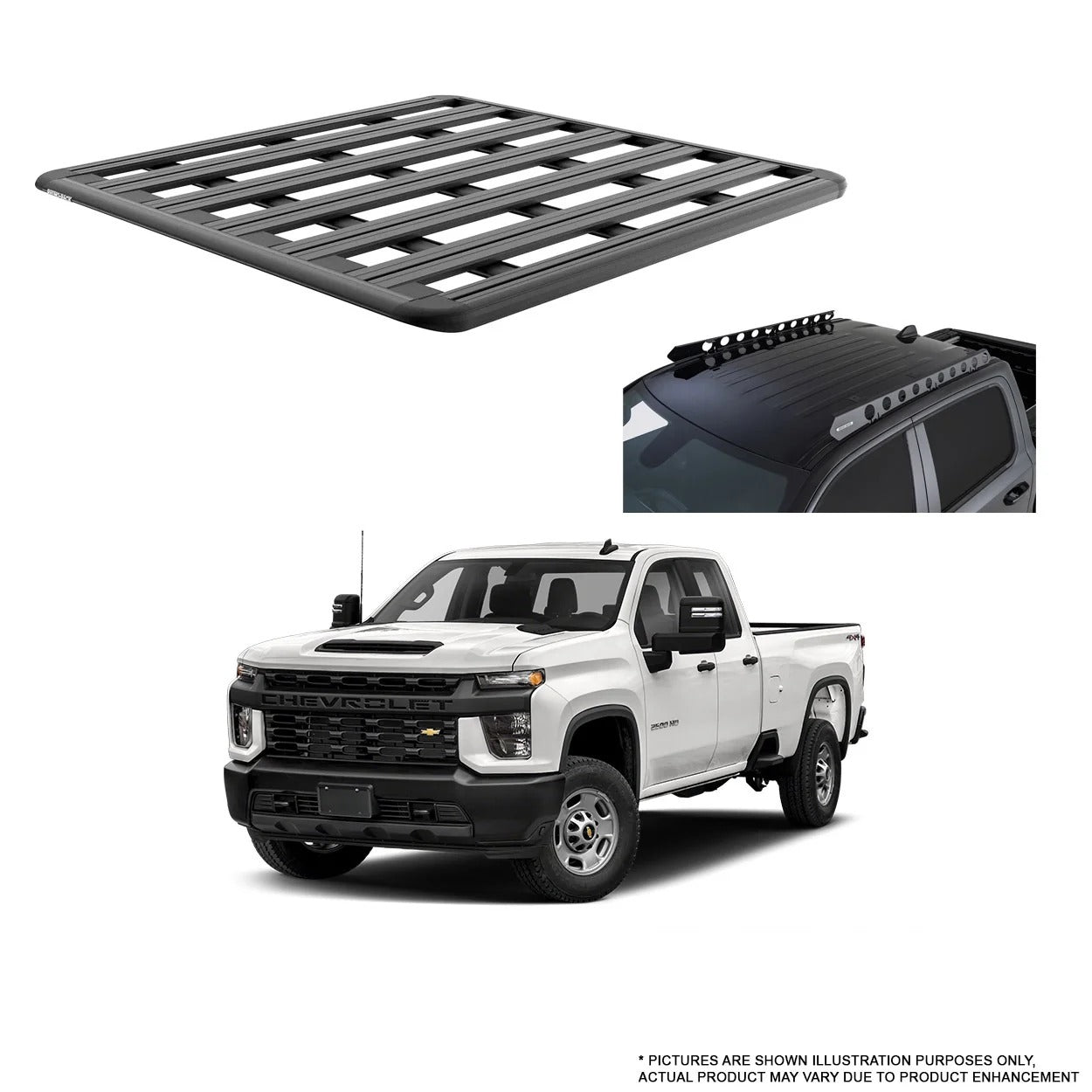 RHINO-RACK | PIONEER PLATFORM 6 | GM 2500HD SILVERADO/SIERRA CC 2020+ | BB 1500MM X 1430MM