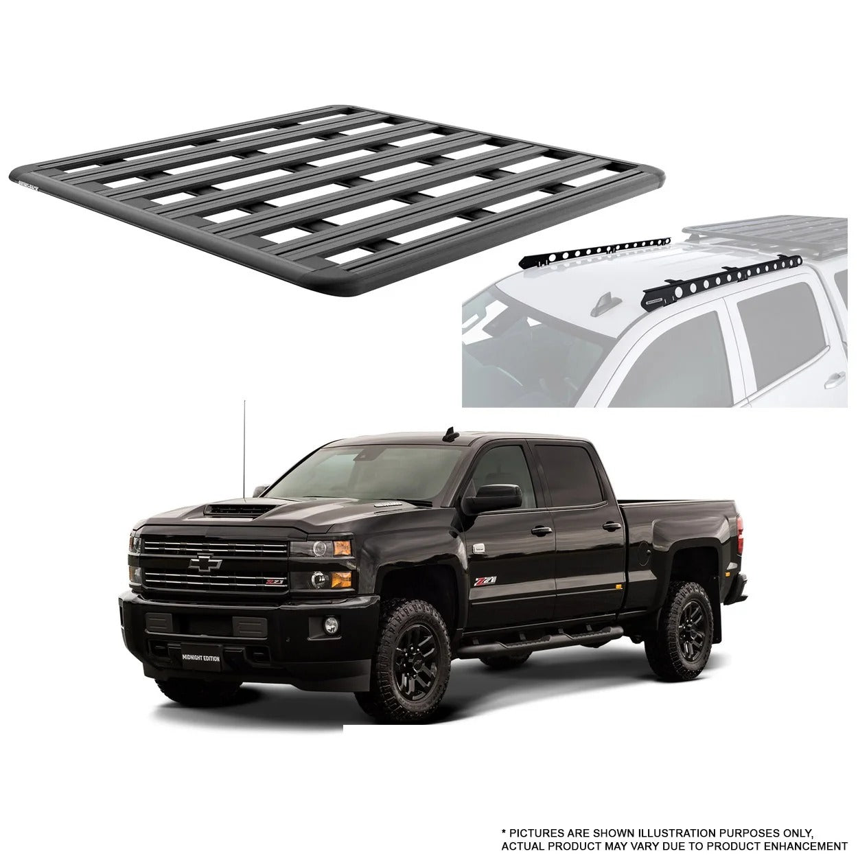 RHINO-RACK | PIONEER PLATFORM 6 | 2500HD SILVERADO/SIERRA CC 2015-2019 | BB 1500MM X 1430MM