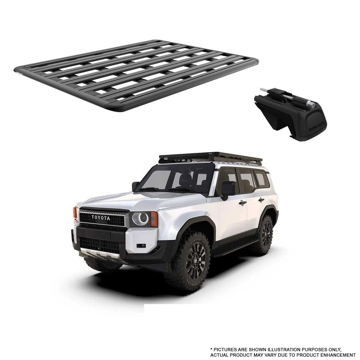 RHINO-RACK | PIONEER PLATFORM 6 | LC250/PRADO 2024+ | RX 1500MM X 1240MM/1380MM/1900MM X 1380MM