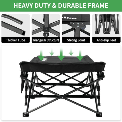 Naturehike Xingye Outdoor Folding Camp Single Bed 190x70x36 - Black