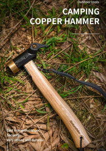Naturehike Camping Hammer With Solid Wood Handle - Wood