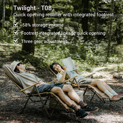 Naturehike Nightfall T08 Speed Towing Recliner - Coffee