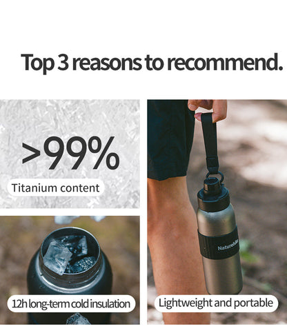 Naturehike Chasing Wind Titanium Sports Bottle - Space Ash