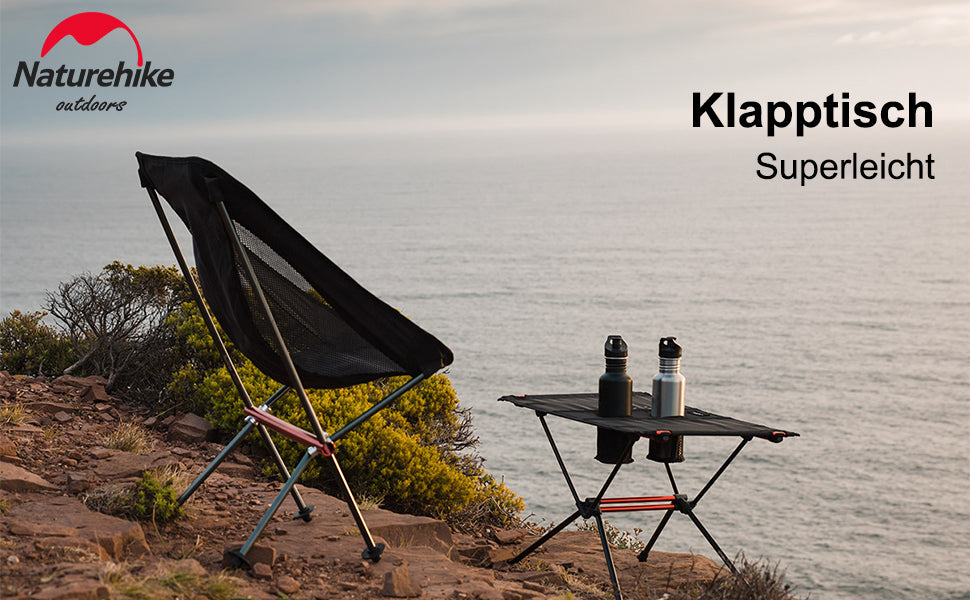 Naturehike FT07 foldable camping table - Black