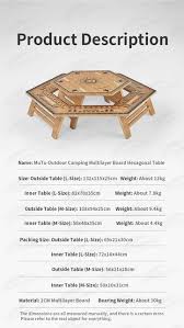 Naturehike multi-layer board hexagon table (Medium) - Inner Table
