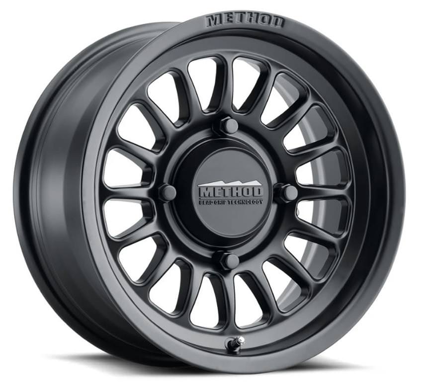 METHOD | MR411 UTV BEAD GRIP | 14X7 4X136 4+3 13MM OFFSET | MATTE BLACK