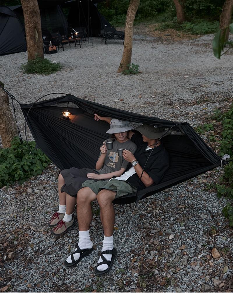 Naturehike DC-C06-Flyingboat 02 3-in-1 Anti-mosquito Hammock - Black