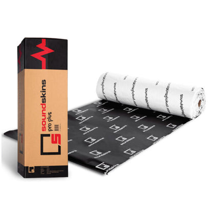 SOUNDSKINS GLOBAL | PRO PLUS 3 LAYERED 0.18″ THICK SHEET BUTYL, FOIL & ACOUSTIC FOAM