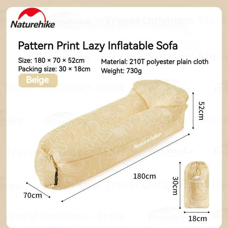 Naturehike Printing Inflatable Sofa Beige