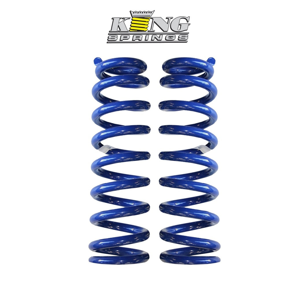 King Spring Blue Rear Comfort Custom long travel Camburg setup (Pair)