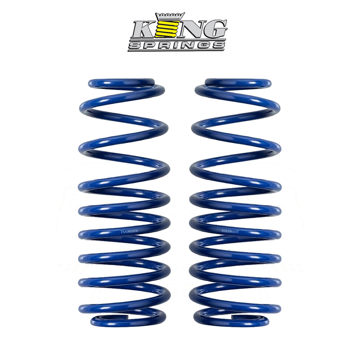 King Springs Blue Rear 2 Inch Raised Comfort Toyota LC300 (Pair)