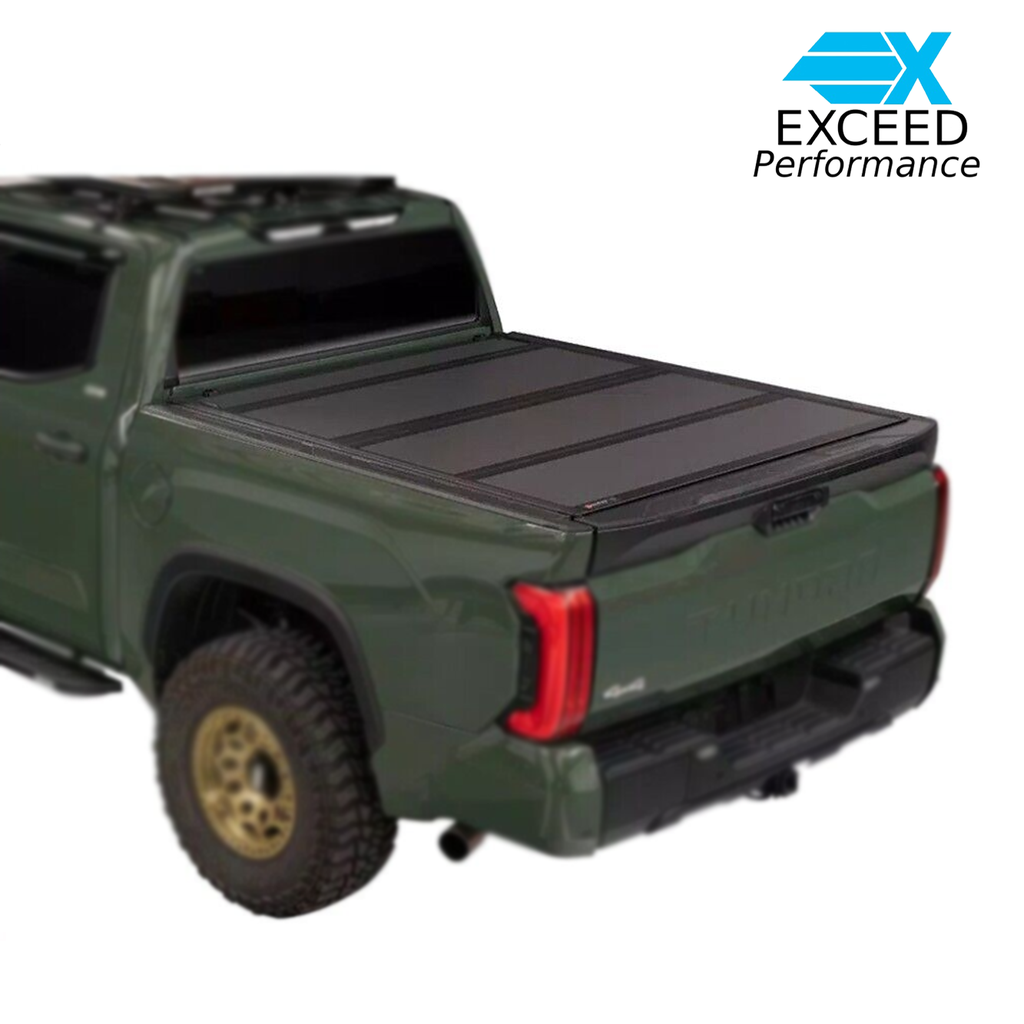 Exceed Hard Tri Fold Bed Cover |5'7" Bed Toyota Tundra 2WD/4WD 22+ (Kit)